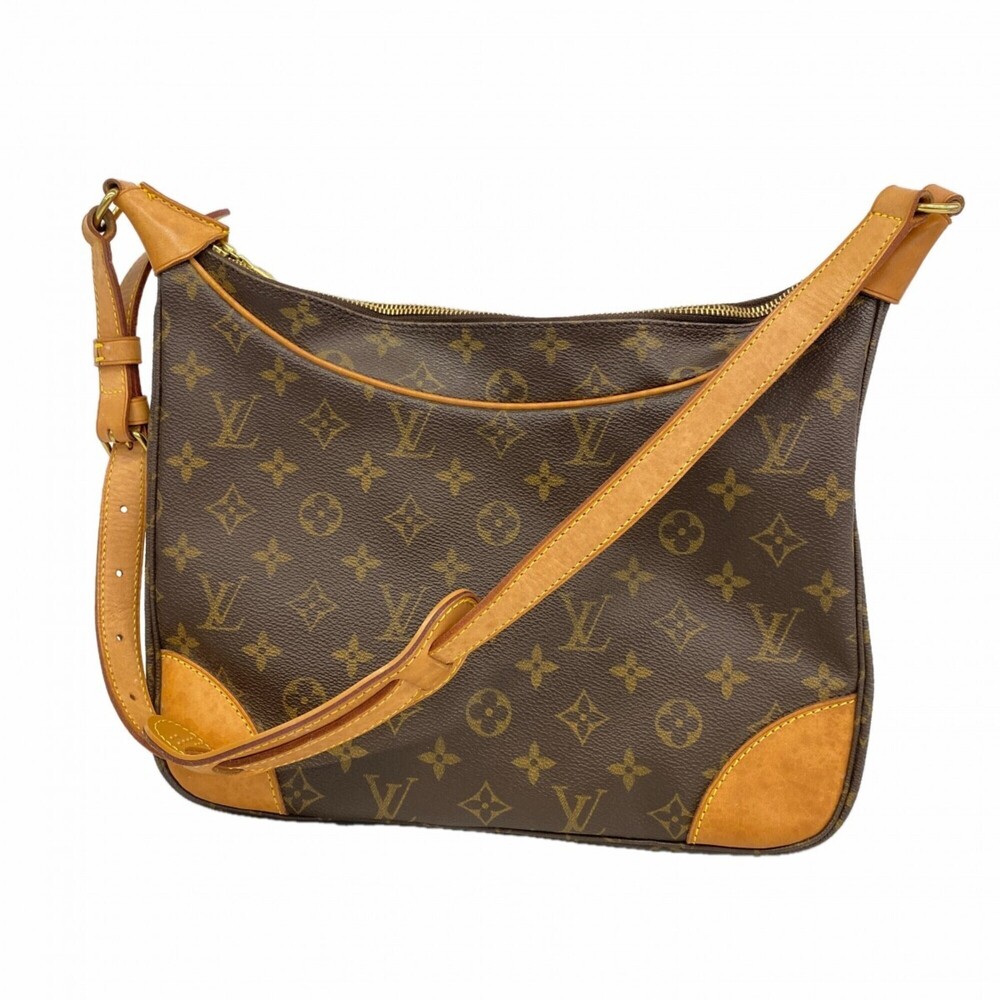 LOUIS VUITTON Authentic Brown Monogram Boulogne 30 Shoulder Bag